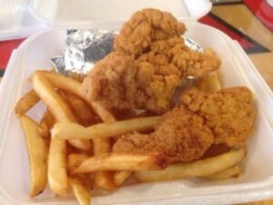 Cook Out Homemade Style Chicken Strips Menu